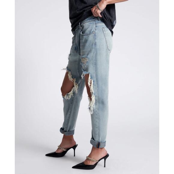 NWT-‎ One Teaspoon Jackson Mid Waist Montana Wide Leg Denim Jeans Sz:32 Ret$150 - Picture 3 of 6